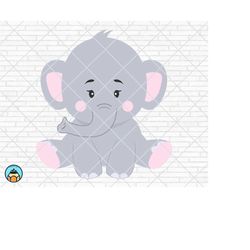 baby elephant svg, baby shower svg, elephant svg, baby svg, cute elephant svg, baby elephant vector, elephant silhouette