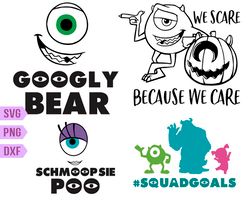 monsters inc svg, we scare because we care monsters inc svg, mike wazowski disneyland svg