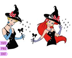 disney halloween princess png, halloween witch, spooky vibes png, trick or treat png, holiday season png