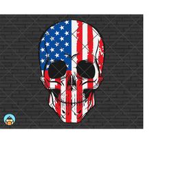 skull american flag svg, usa flag, patriotic skull, skull flag svg, 4th july, american skull svg, dxf, cricut, silhouett
