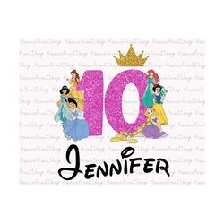 My 10th Birthday Png, Birthday Princess Png, Happy Birthday Png, Birthday Shirt Png, Sublimation Design, Gift for Kid, B