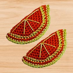 a crochet orange hair clip pdf pattern