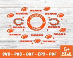 cincinnati bengals full wrap template svg, cup wrap coffee 08