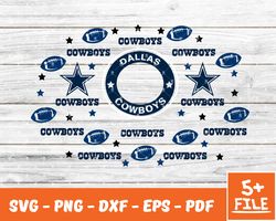 denver broncos full wrap template svg, cup wrap coffee 11