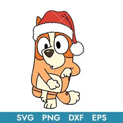 bluey bingo dog christmas svg, blue, bluey, bluey svg, blue dog, bluey dog, bluey family, bluey christmas, bc16