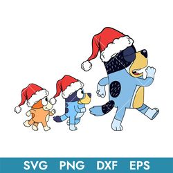 bluey family christmas svg, bluey, blue, bluey svg, blue dog, bluey dog, bluey family, bluey christmas, bc22