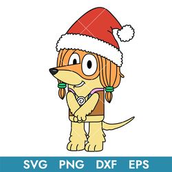 bluey indy christmas svg, bluey, blue, bluey svg, blue dog, bluey dog, bluey family, bluey christmas, bc25