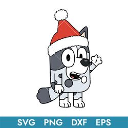 bluey muffin christmas svg, bluey, blue, bluey svg, blue dog, bluey dog, bluey family, bluey christmas, bc26