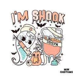 funny shook halloween nurse svg graphic design file