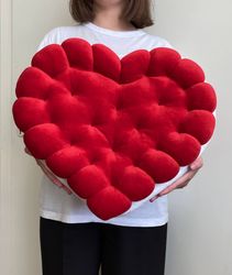 cookie pillow heart - pillow cookie - biscuit cushion - valentine's day gift designer pillow - decorative pillow - love