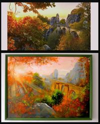 painting from photo, original oil painting from your photo, landscape painting by "walperion"