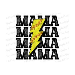 softball mama png, softball mom png, baseball bolt png, softball png, mama lightning bolt png, softball shirt png, game