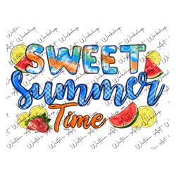 sweet summer time png, summer sublimation, margarita png, cocktail png, strawberry, lemon, fruits png, instant download,