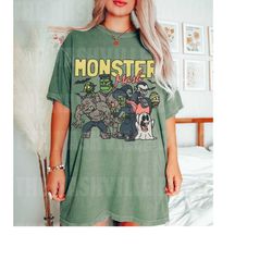 retro halloween tee monster mash tee, monster mash graphic tee, halloween graphic tee, comfort colors tee, comfort color