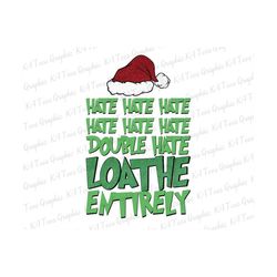 hate hate hate double hate loathe entyrely png, merry christmas png, christmas santa png, christmas green, christmas cha