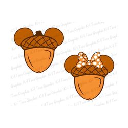 mouse head acorns svg bundle, thanksgiving day svg, fall vibes svg, autumn vibes svg, fall acorns svg, hello fall svg,