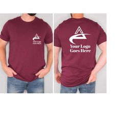 Customized Company Logo Gifts, Bulk Personalized Shirt, Wholesale Business Logo T-Shirt, Double Sided Logo Design, Brand
