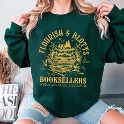 wizard book shop sweatshirt, hp inspired sweathirt, universal trip shirt, potter shirt, hp fan gift, wizard school shirt