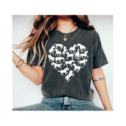 horse lover shirt horse lover t shirt horse with heart tee horse t shirts horse lover gift vet shirt gift for horse love