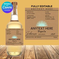 casamigos reposado 750ml bottles label fully editable, bridesmaid label, bridesmaid label canva editable