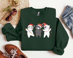 christmas sweatshirt,meowy christmas shirt,happy new year,cat lover shirt,cat lover gift,merry christmas,christmas gift,
