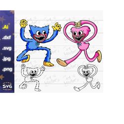 Huggy Wuggy PNG, SVG, JPG, Dxf, Poppy Playtime, Huggy Wuggy Sublimation, Huggy  Wuggy Digital Files 