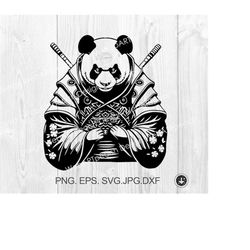 panda samurai mascot svg png dxf angry panda bear svg,panda digital download file bear panda svg,cute panda svg png eps