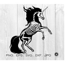 skeleton unicorn svg silhouette, horse skeleton, unicorn svg, unicorn cutting file, silhouette cricut cutting file,svg,d