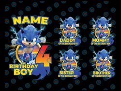 Sonic Birthday Family PNG, JPG