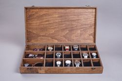 large watch organizer personalized sunglasses holder wooden watch display case engraved watch storage