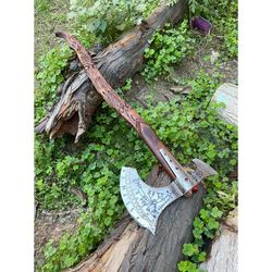 god of war leviathan axe, handmade leviathan axe replica, kratos axe, leviathan axe, kratos cosplay, gift for him,