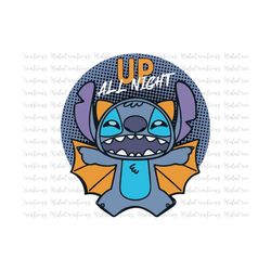 Happy Halloween Bat Costume Up All Night Svg, Trick Or Treat Svg, Spooky Vibes Svg, Boo Svg, Fall Svg, Svg, Png Files Fo