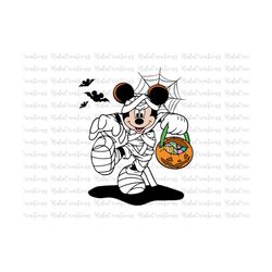 Halloween Mummy Costume, Halloween Masquerade, Trick Or Treat Svg, Spooky Vibes, Boo Svg, Svg, Png Files For Cricut Subl
