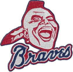 embrodery designs inspired by the braves indian mascot