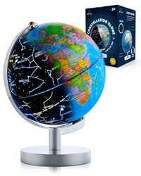 usa toyz illuminated globe for kids learning - 7.2"diameter