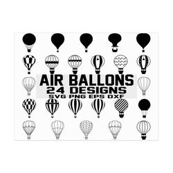 hot air balloon svg/ party decor svg/ air balloon svg/ balloon svg/ clipart/ cut file/ cricut/ silhouette/ commercial us