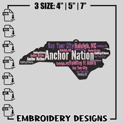 the anchor nation logo embroidery design, logo embroidery, logo design, embroidery file, instant download.