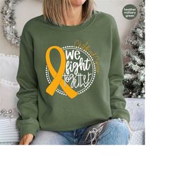 childhood cancer crewneck sweatshirt, cancer support hoodies and sweaters, cancer survivor gift, cancer ribbon long slee