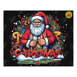 Christmas Cheer: Santa Claus PNG - Santa Clipart, Funny Santa SVG, Christmas Design PNG, Holiday png, Christmas Shirt pn