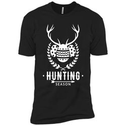 Easter Egg Hunter Deer Antler Hunting Season T-Shirt Next Level Premium Short Sleeve Tee