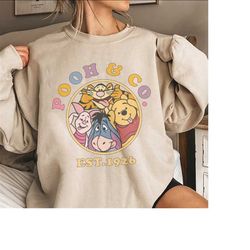 vintage pooh & co est 1926 sweatshirt, winnie the pooh sweatshirt, pooh and co shirt, pooh bear and friends shirt, disne