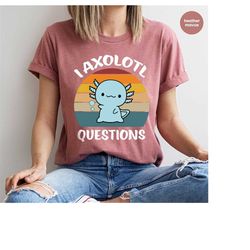 retro axolotl t-shirt, vintage axolotl crewneck sweatshirt, baby axolotl graphic tees, animal crewneck sweatshirt, cute