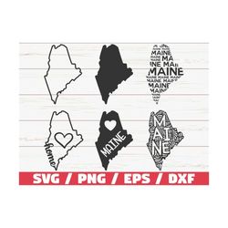 maine state svg / cut file / cricut / clip art / commercial use / silhouette / maine  svg / maine  home svg / maine  out