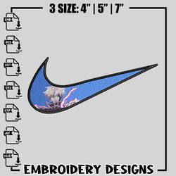 anime nike embroidery design, anime embroidery, nike design, embroidery file, anime shirt, digital download