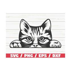 cat svg / peeking cat svg / cut file / cricut / commercial use / silhouette / cat mom svg / cute cat svg