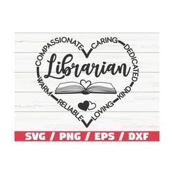 librarian svg / school librarian svg / cut file / cricut / clip art / commercial use / reading svg / book quote / book l