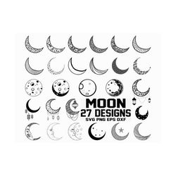 moon svg / solar eclipse svg / eclipse svg / astronomy svg / cut file / cricut / clipart/ silhouette / vector / dxf