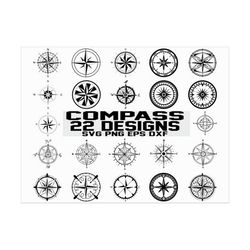 compass svg/ nautical compass svg/ wine direction/ direction svg/ navigate svg/ clipart/ stencil/ silhouette/ cut file/