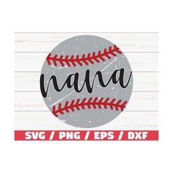 baseball nana svg / cricut / cut file / silhouette / baseball svg / commercial use / baseball shirt / baseball fan / gru