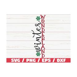 winter wonderland svg / cut file / cricut / commercial use / silhouette / clip art / christmas porch sign svg / holiday